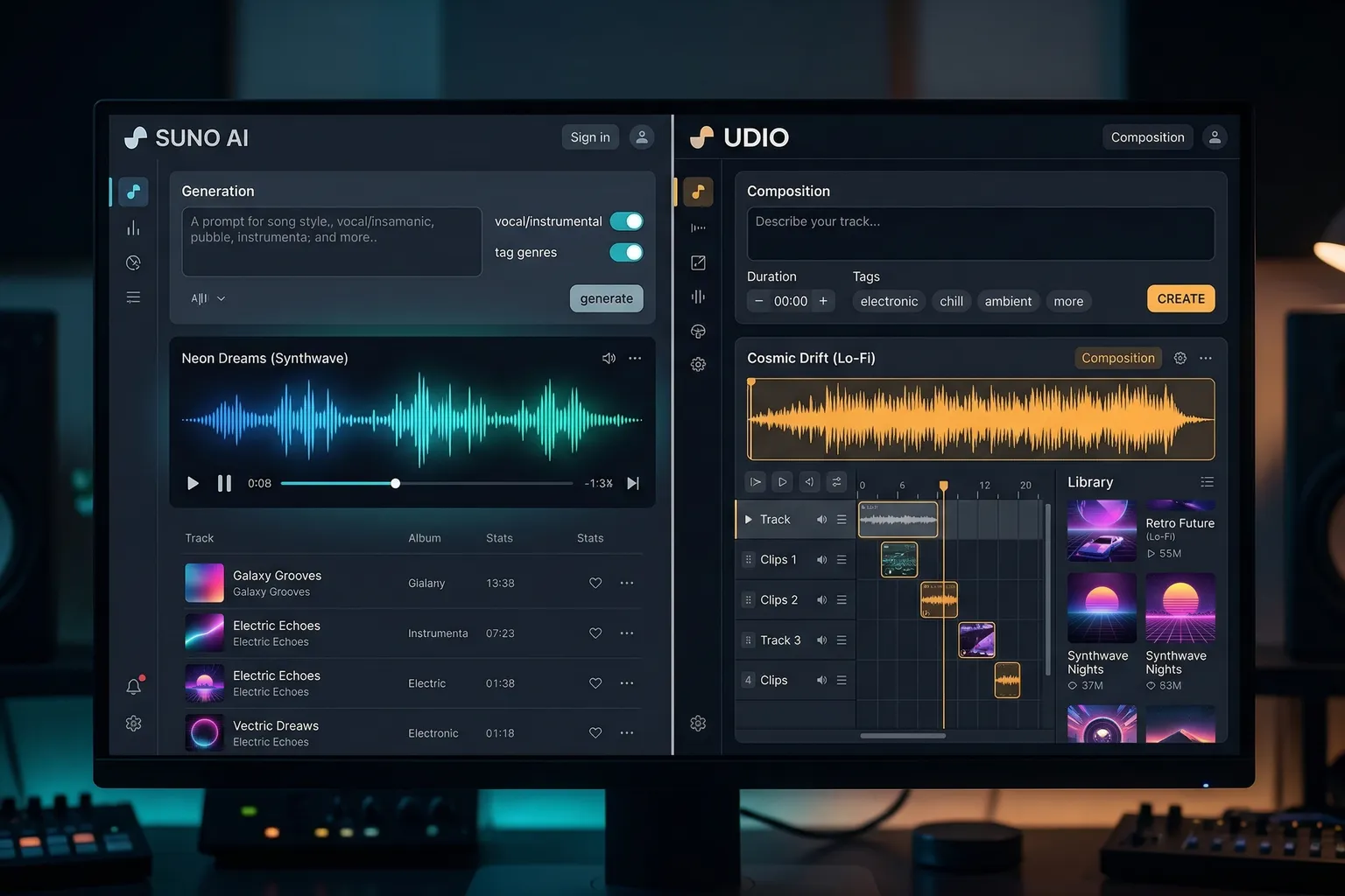 Suno vs Udio: Which AI Makes Better Music?